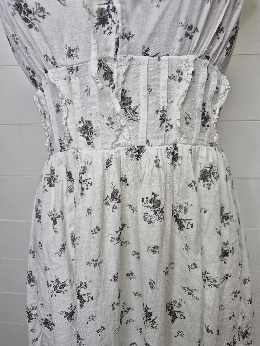 AEO Corset Floral Midi Dress Size S - Picture 4 of 11